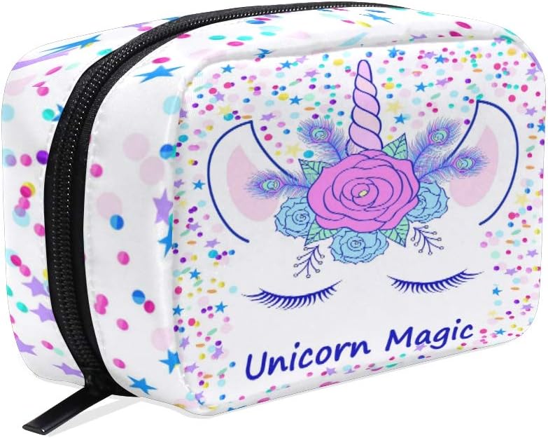 Trousse De Maquillage Motif Tête De Mort, Rose, Pivoine, Rose - Grande