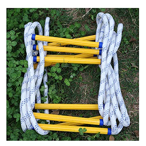 ZXCVBAS Rope Ladder,Safety Rope Ladder,Escape Ladders,Emergency Ladders,Emergency Fire Escape Ladder Rope - Flame Resistant Safety Evacuation Ladder - Sturdy And Strong,6m/19.68ft