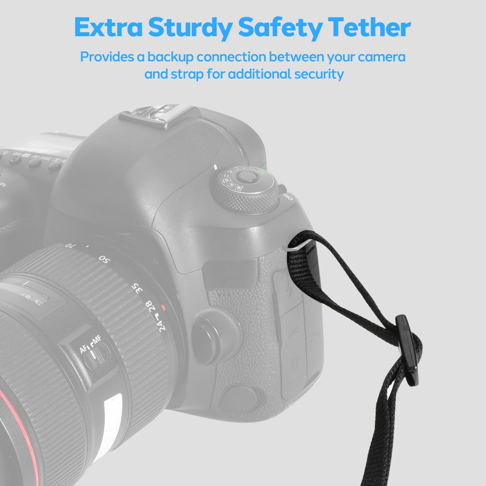 Tracolla In Neoprene Per Fotocamera DSLR E Action Cam – Morbida, Antiscivolo E Regolabile