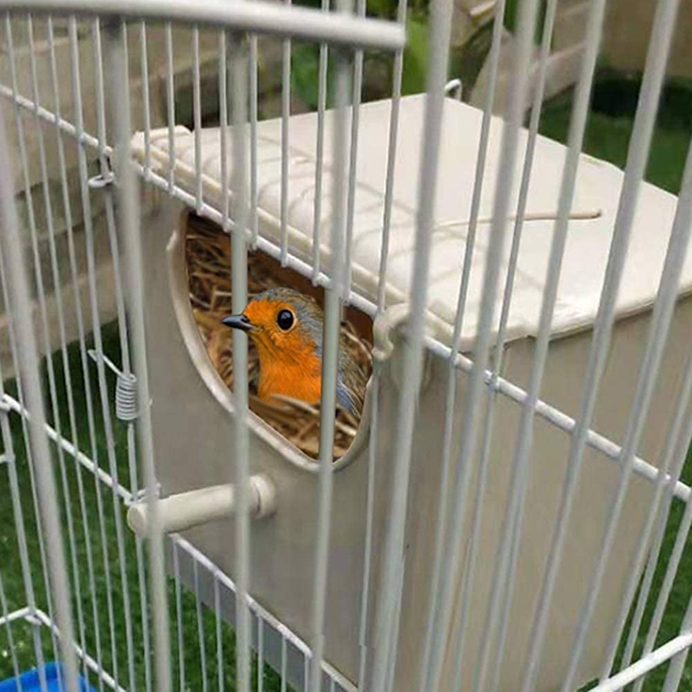 Nido de Loro Nidos de Pájaros Hamaca de Aves Caja plástica del Nido del pájaro de la cría de la casa del Periquito Caja del Nido del Montaje de la Jaula del pájaro 914
