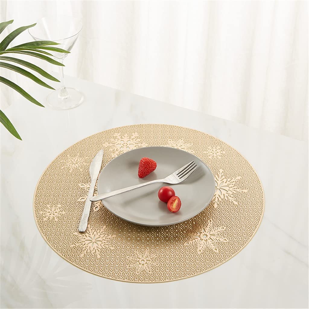 Creux Isolation Coaster Pads Table Bol Tapis Home Decor Résistant À La Chaleur Napperon pour Table À Manger 10 Pcs Napperons (A)