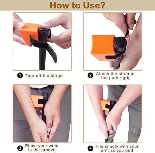 Miniatura 3 de Ayudas para poner golf  KeoPuals Golf Putting Training Aid Herramienta portátil para golfistas para todas las edades y niveles de habilidad, se fija