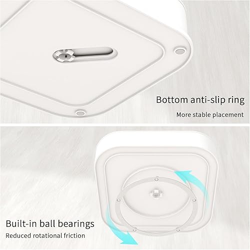 Miniatura 4 de Lazy Susan - Organizador giratorio de 360 para cocina, despensa, gabinete, mesa de comedor, nevera, encimera, tocador, contenedor giratorio de