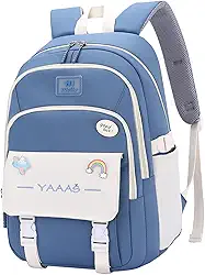 JiaYou Mochila feminina para o dia a dia, escola secundária, bolsa para laptop e adolescentes