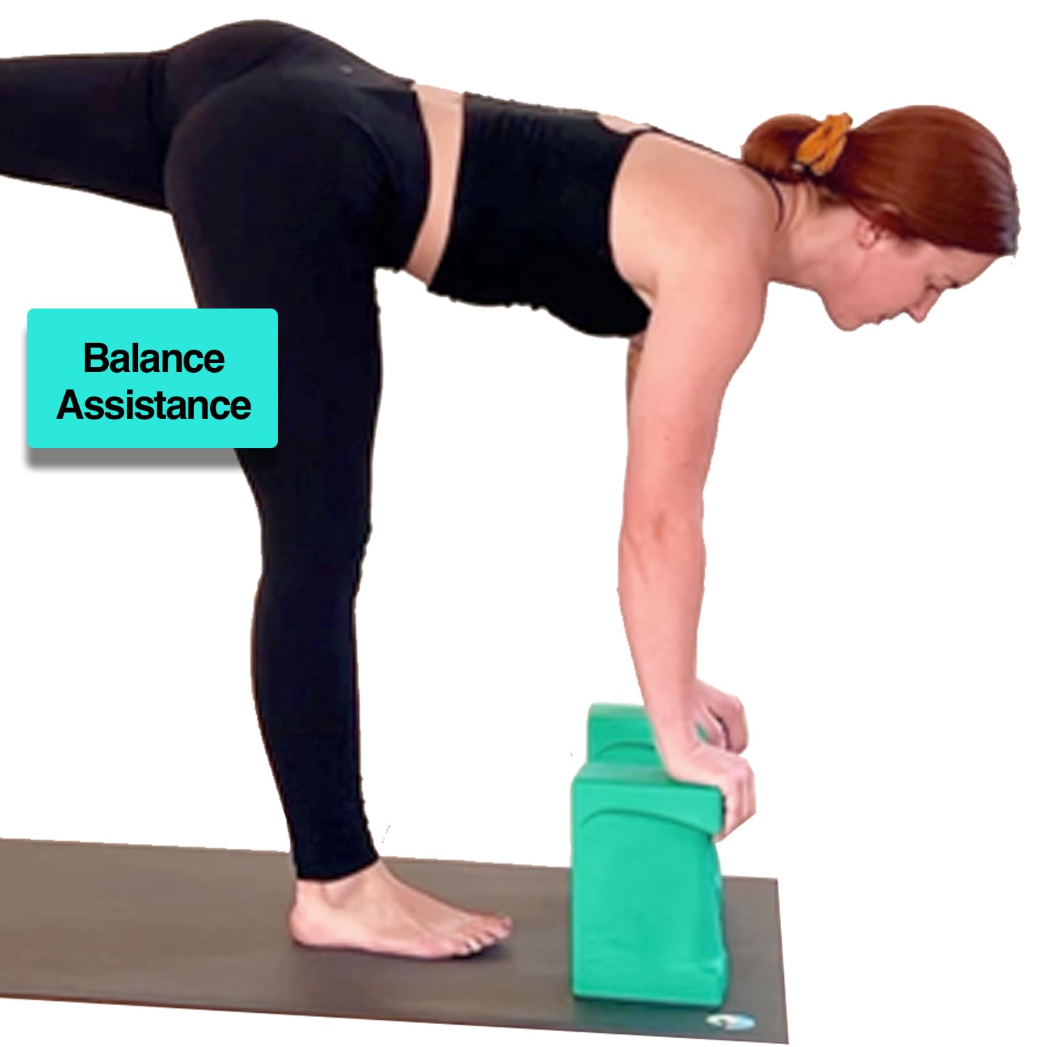 WRIST BLOCK™ Yoga-Blöcke in Premium-Qualität (2er-Set, blaugrün) – beseitigt Handgelenkbelastung bei Yoga, Pilates, Liegestütze und Meditation