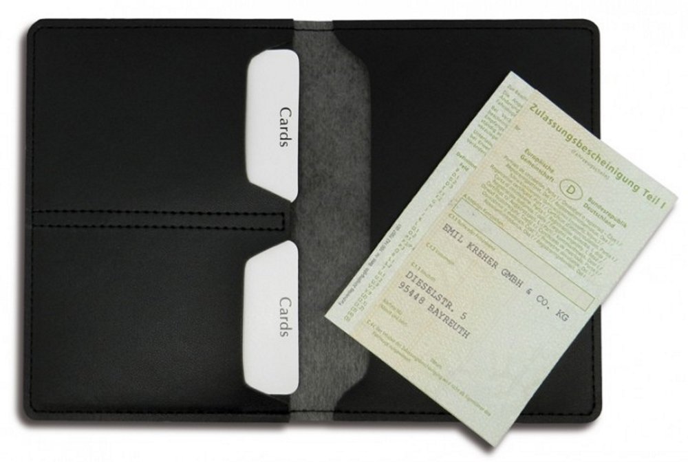 Étui Cartes Et Papier D'Identité Cuir Véritable 6 Compartiments - Macemaro Trading
