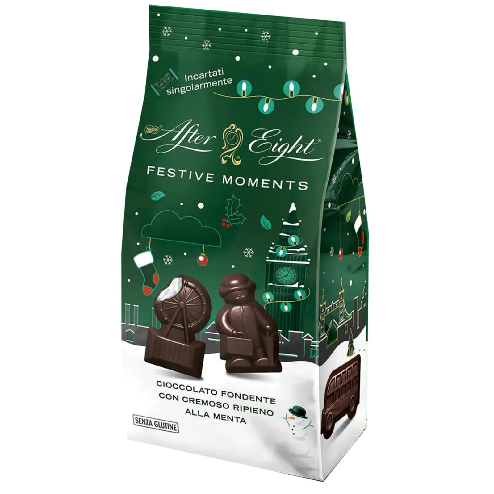 Dark Chocolate Mint After Eight Chocolate Winter Pralines 147 g