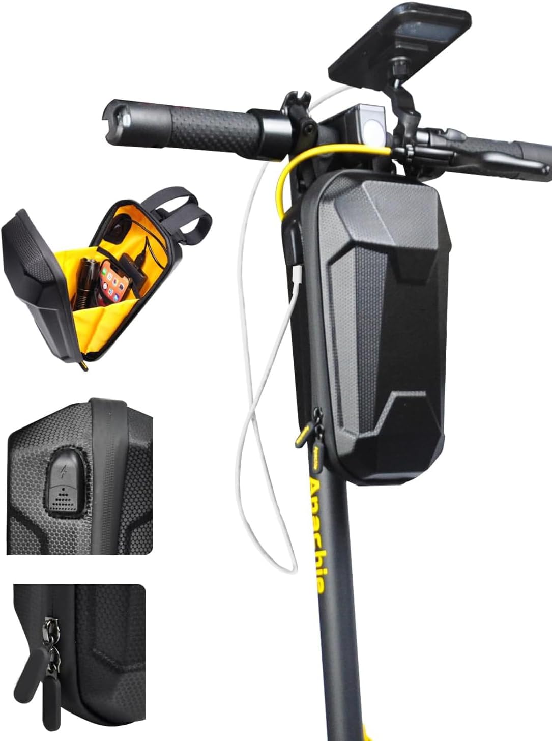 Sacoche De Guidon 2L Pour Trottinette électrique M365 – étanche Et Sans Marque, Pratique Et Légère