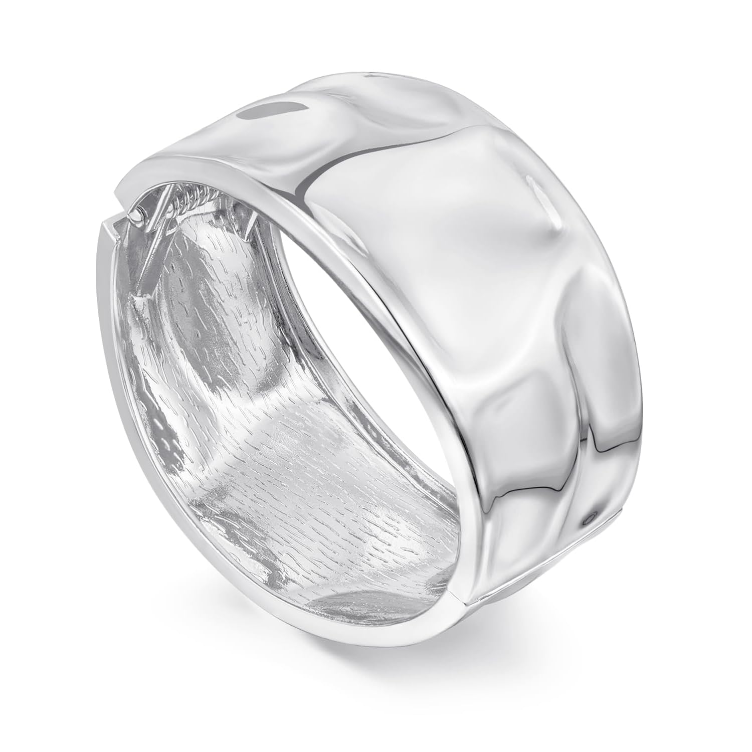 Brazalete Abierto Para Mujer, Tono Dorado, Hipoalergénica Sin Níquel, Acabado Pulido, Chapado Duradero Que No Se Decolora, Estilo Minimalista