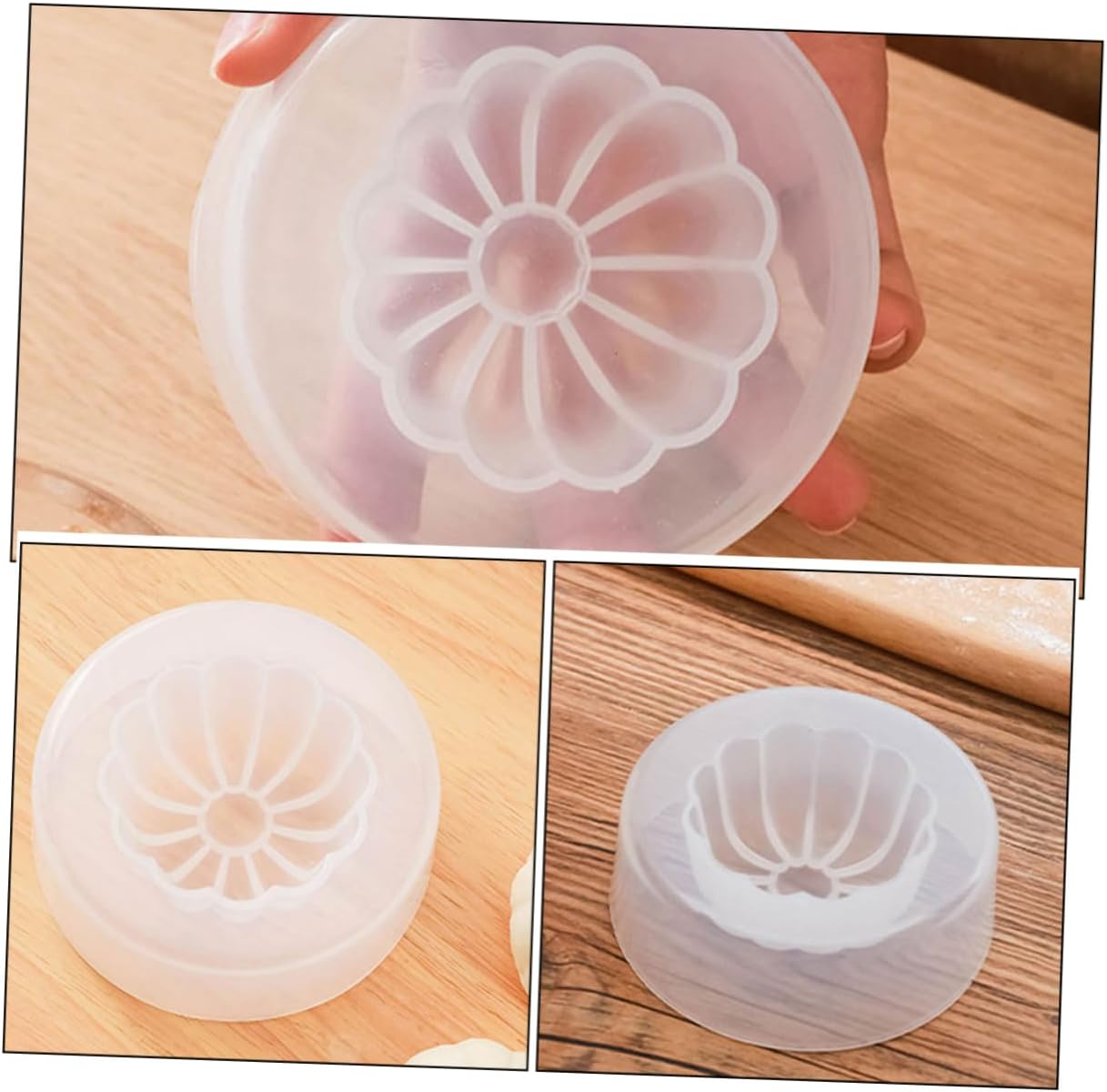 10pcs Dumpling Maker Baozi Mold Diy Steamed Bun Mold Handmade Pastry Bun Making Tool Non-stick Educational for Boys and Girls
