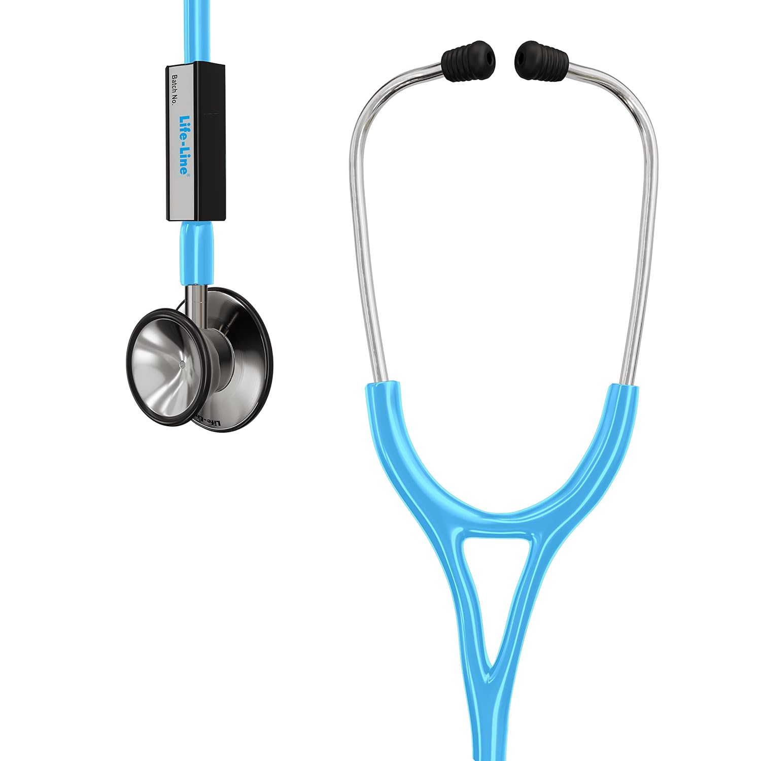 LIFE LINE Cardio SS Stethoscope (Light Blue) Single Side Diaphragm