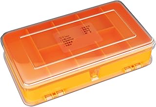 MCAOAL Caja de almacenamiento de plástico de doble cara para hardware y accesorios de fácil acceso con materiales PP de alta transparencia