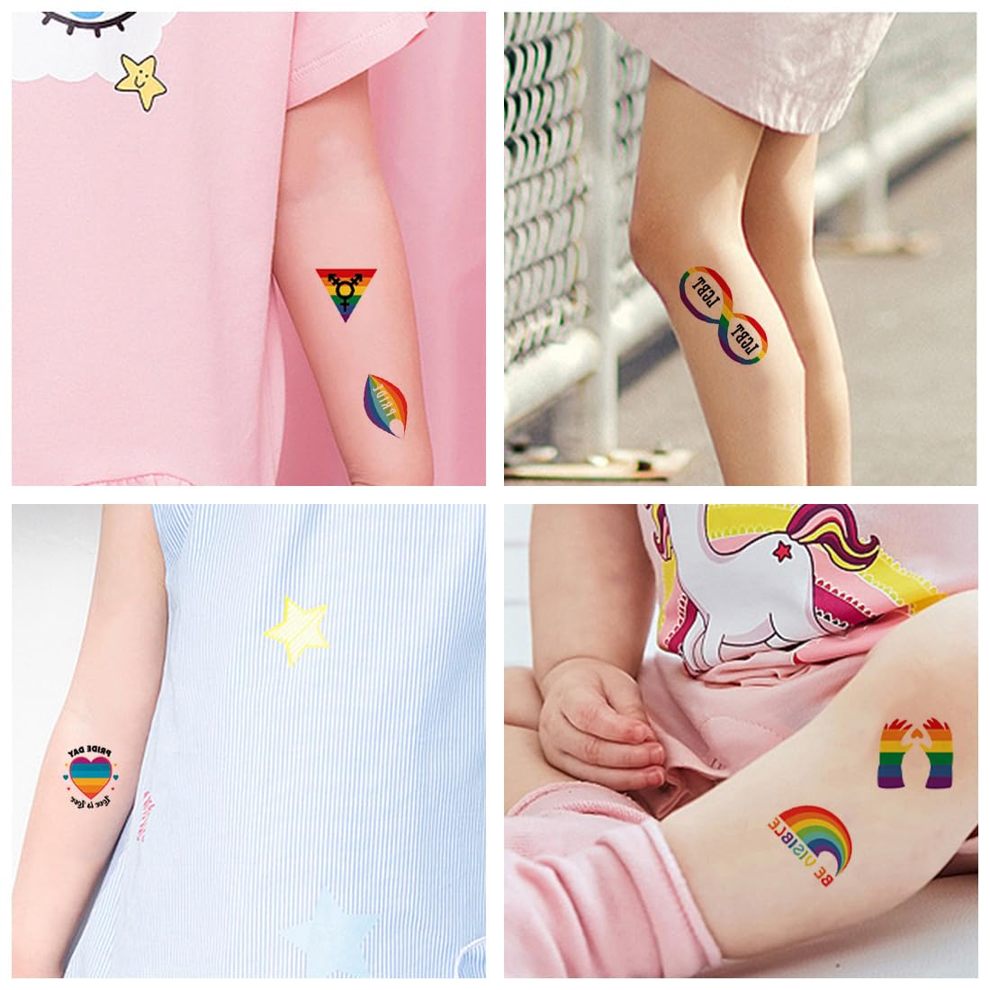 6 fogli temporanei tatuaggio piccole rose finte tatuaggio adesivi per