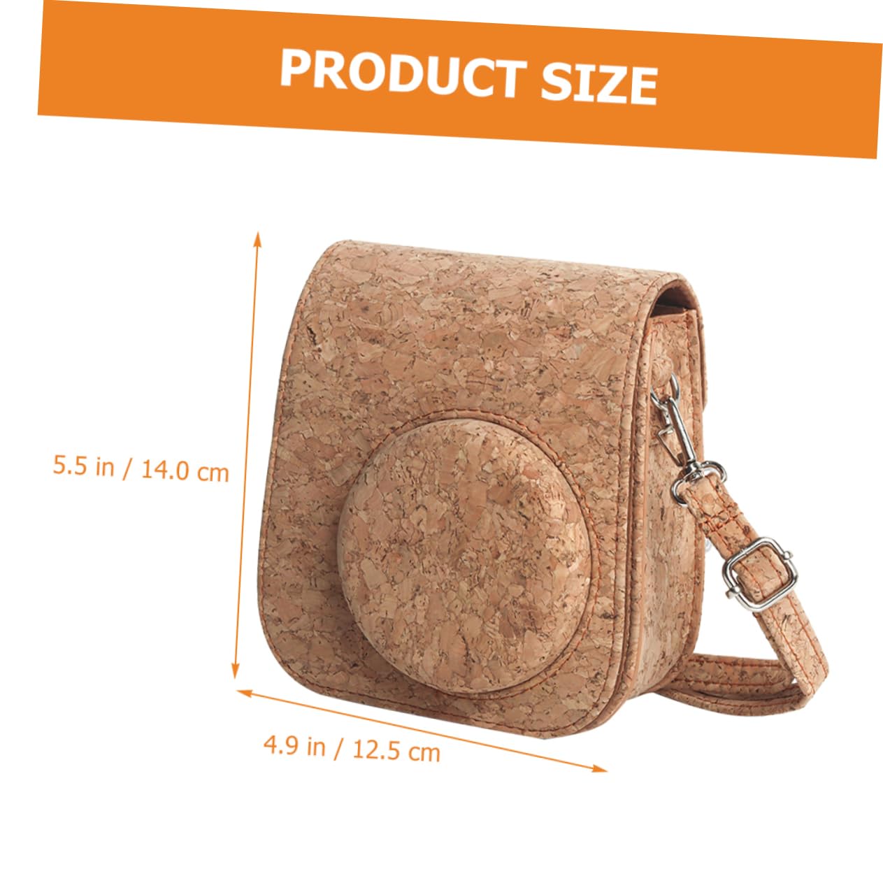 HOMSFOU 2pezzi Custodia Protettiva Per Fotocamera Istantanea Pu Design Rimovibile e Borsa Imbottita Per Mini Perfetta Per Foto Movimento Per Appassionati Di Fotografia