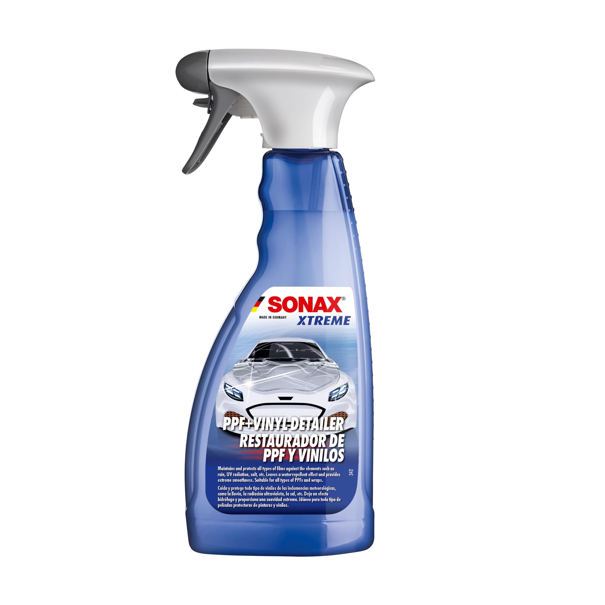 SONAX Xtreme FolienDetailer (500 ml) Nourishes and Protects Glossy & Matte Films Against Weather Effects, Item No. 03982410