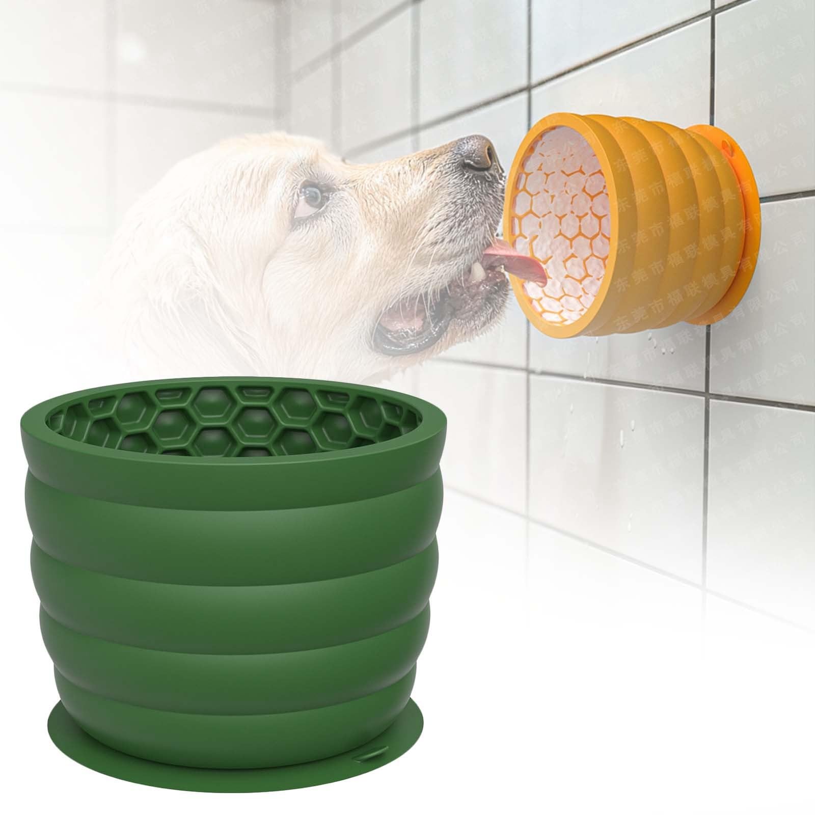 2026 Lick Bowl for Dogs, Anxiety, Slow Feeder, Lick Mat Dispenser, Non-Slip Lick Bowl for Dogs, Dog Toy for Dog Business, Small, Medium (GN1, 11.9 x 11.9 x 9.05 cm) โ image 1