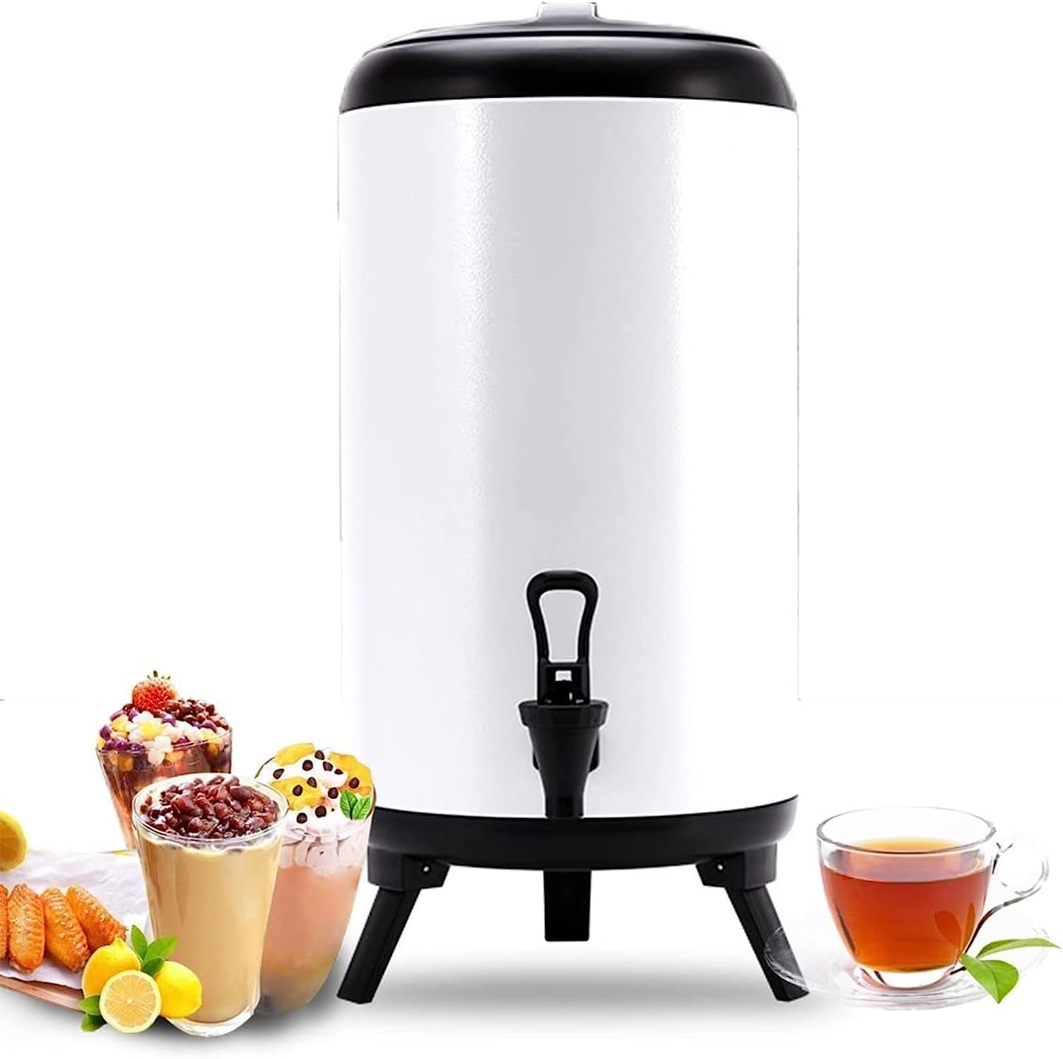 Amazon.com | Urn Boiler Hot And Cold Water Dispenser Stainless Steel Tea Hot  Water Bottle With Faucet Portable Handle Large Capacity Sealing For  Catering Office Hotels Party (Color : White, Size :