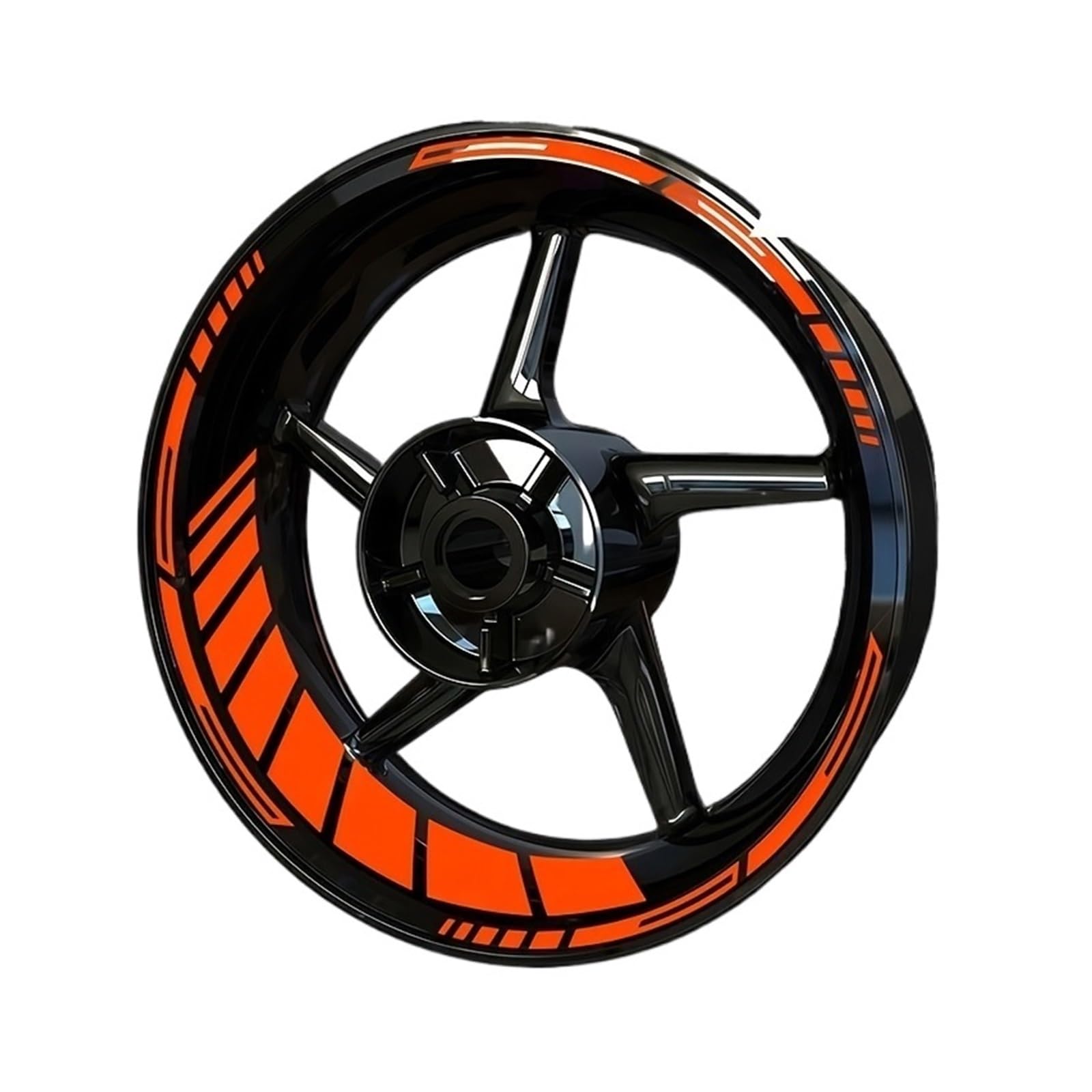 Reflective Sticker 16pcs/Sheet for 17in Motorcycle Hub Stickers Waterproof DIY Scooter Wheel Rim Modification Self-Adhesive Decals