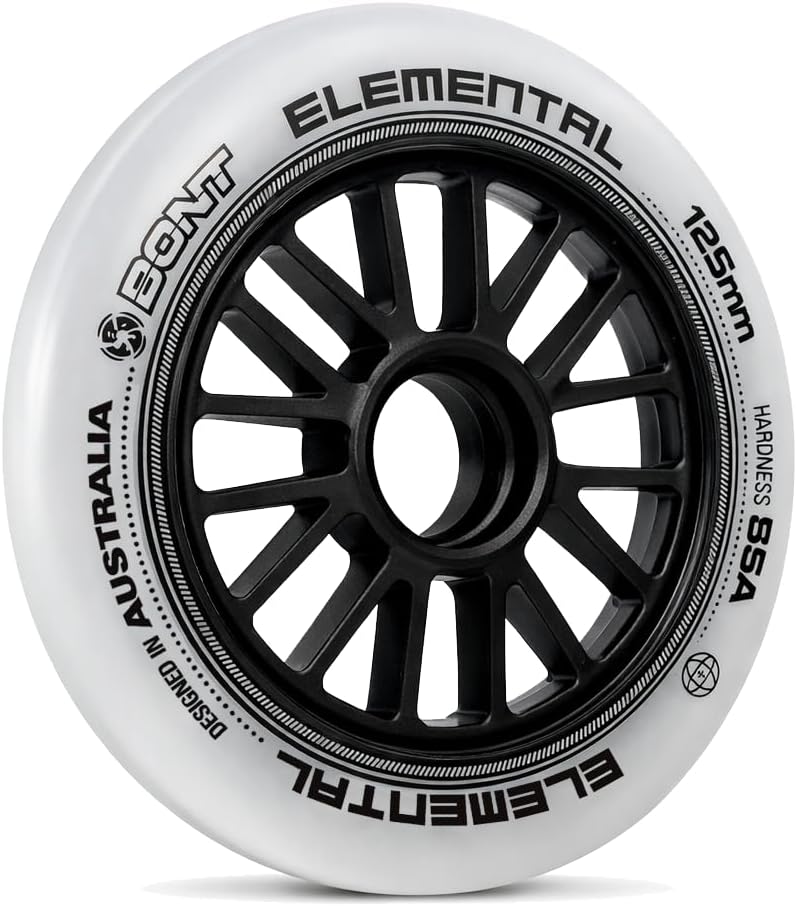 Bont Elemental Inline Speed Skate Wheel 85A Indoor Outdoor Training Wheel,110mm Set of 6 (110mm (Set of 6))
