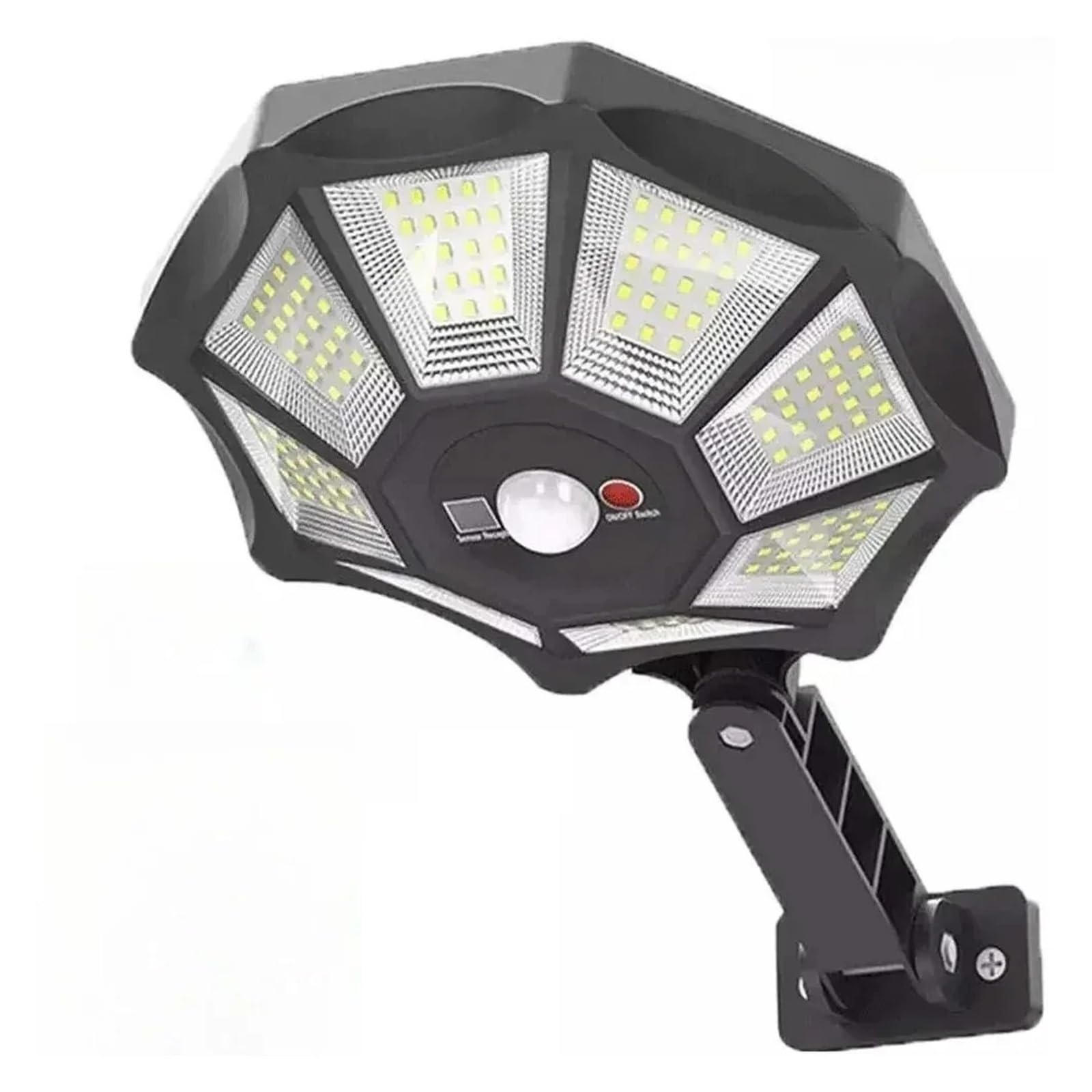Luces solares para exteriores 168 LED 6500K con luz de inundación automática para la entrada