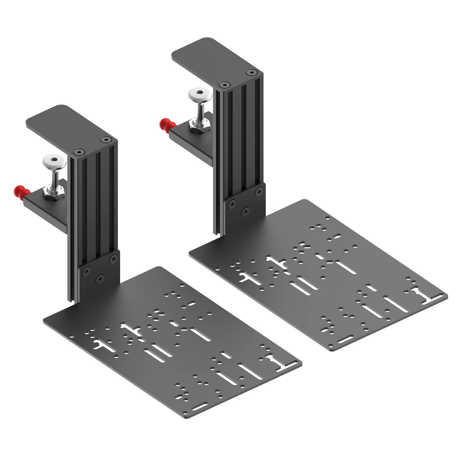 2 Sets of HOTAS Desk Mounts for Flight Sim Game Joysticks Throttles Compatible with Logitech X56 X52 X52