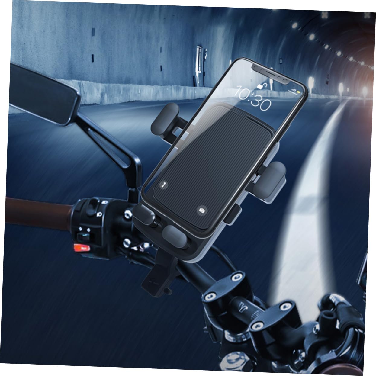 ULTECHNOVO 3pièces Support De Téléphone pour Vélo Support De Navigation Rotatif pour Smartphone Compatible avec Et Véhicule Électrique Installation Facile Et Sécurisée Accessoire