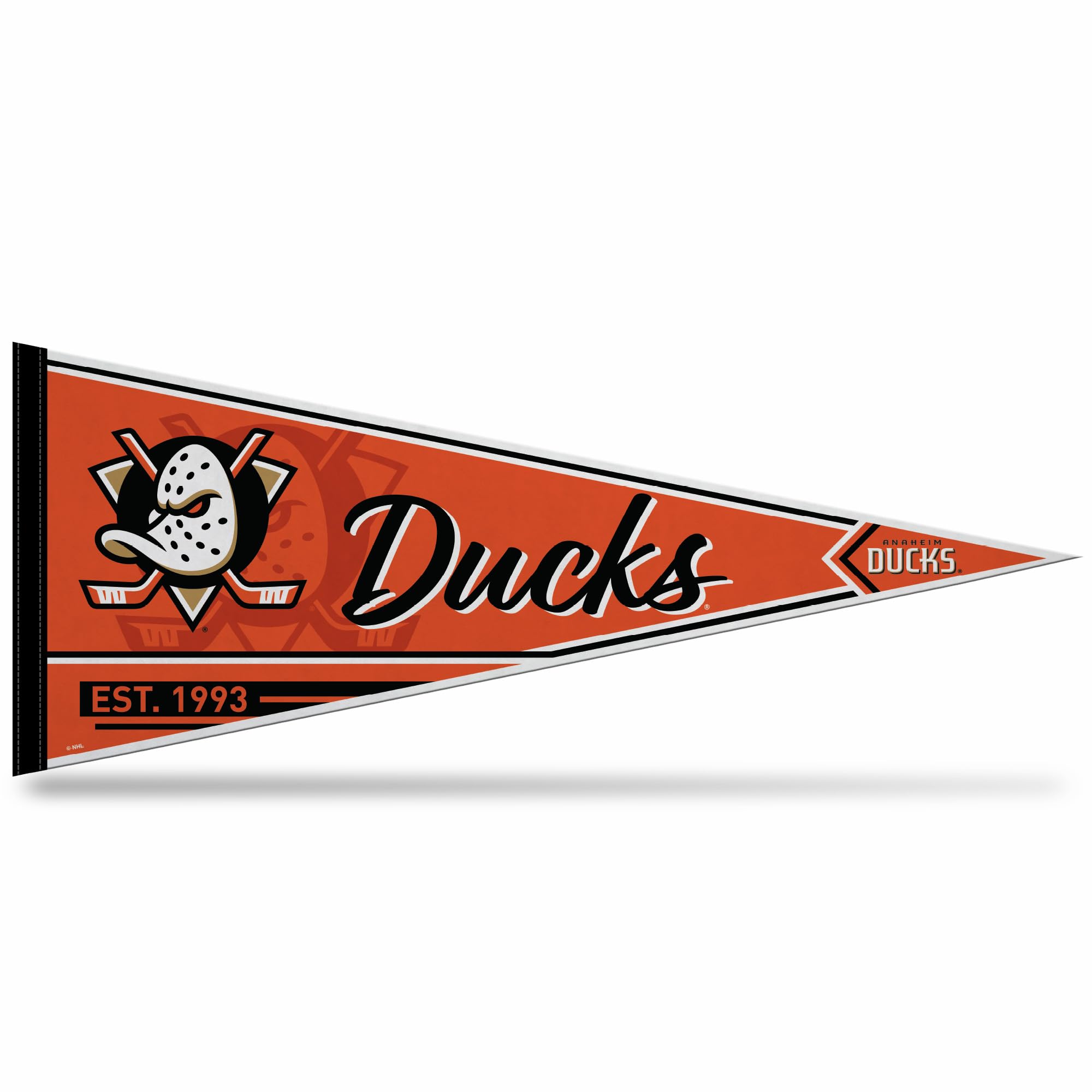 Rico Industries NHL Hockey 12" x 30" Felt Wall Décor Pennant - Great for Home/Bed Room/Man Cave Décor