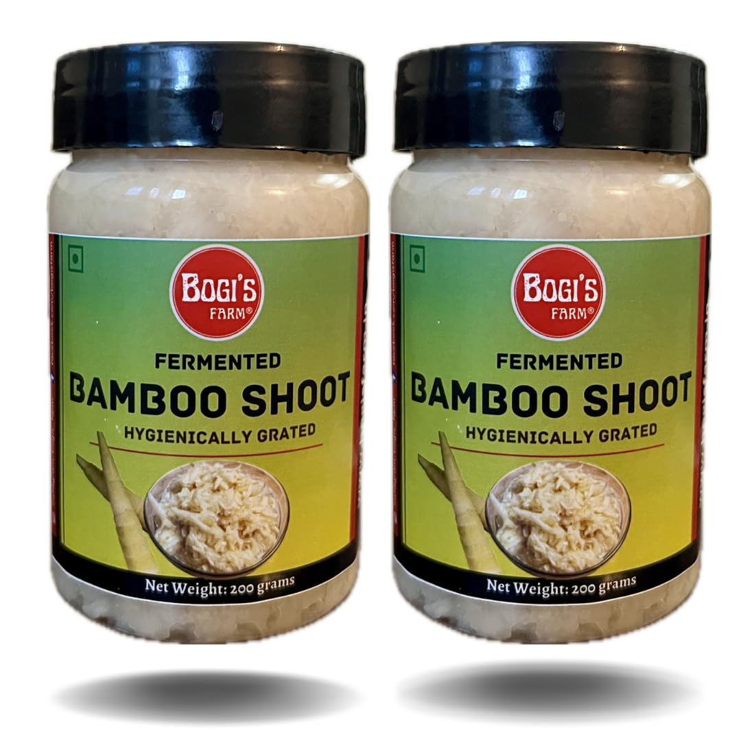 Bogi’s Farm - Fermented Bamboo Shoot | Hygienically Grated | Soibum | Khorisa | Bamboo Shoot Pickle (Raw) | 200 gms (Pack of 2) (B0D48YKNPQ) Amazon Price History, Amazon Price Tracker