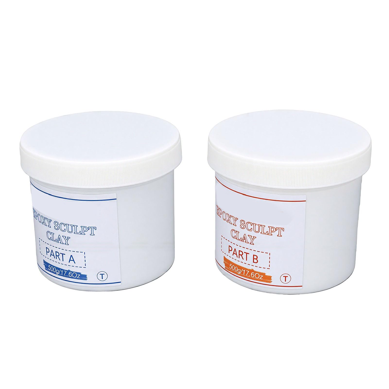 Arcilla para Escultura Seca Al Aire, Juego de 1 Kg |Arcilla de Modelado Autoendurecible de 2 Partes para Construir y Reparar Obras de Arte sin Hornear
