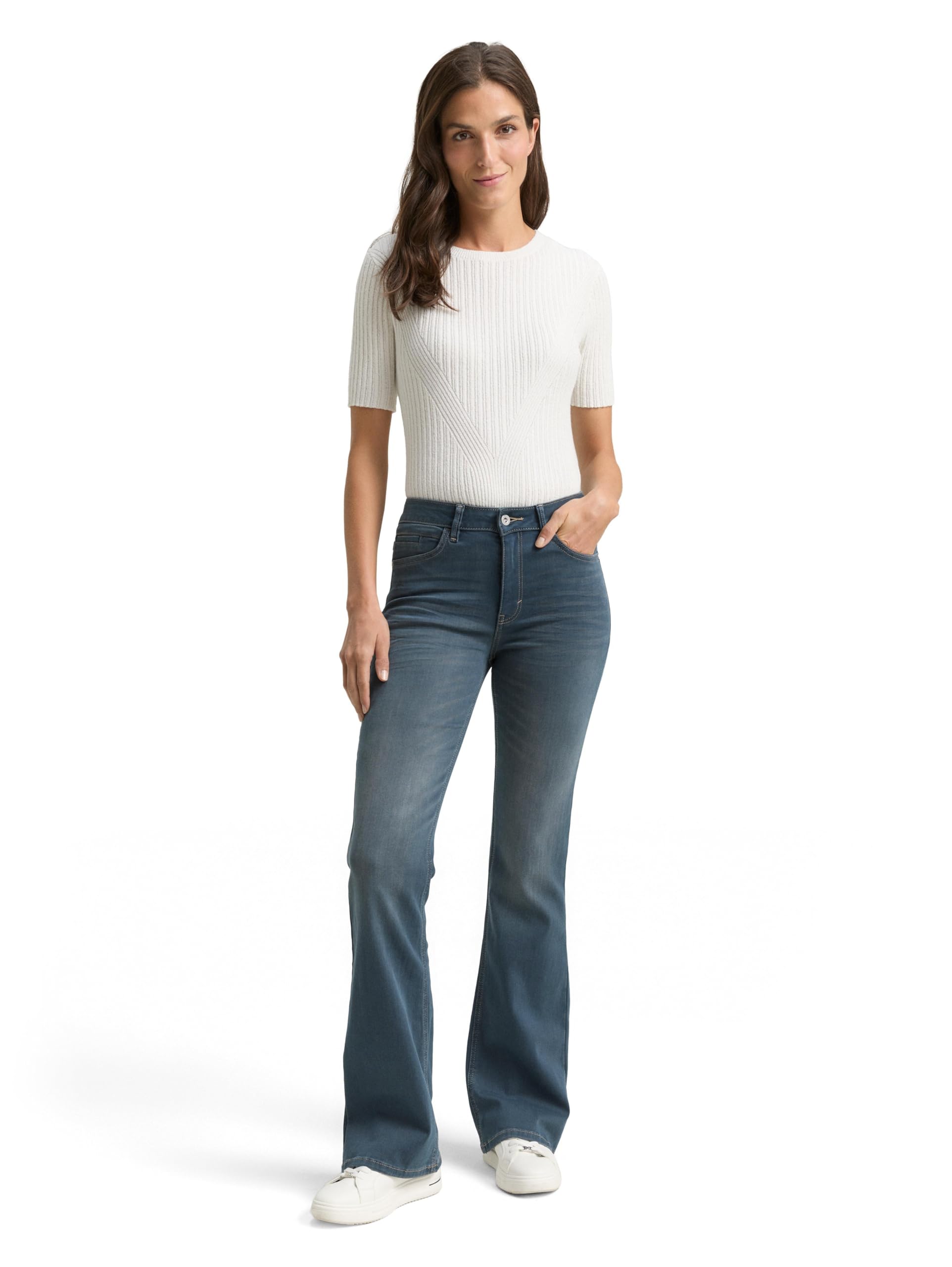 Tom Tailor Damen TTSTELLA Bootcut Jeans