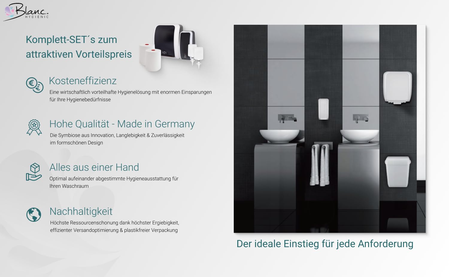 Set Cosmos Sensor + Sensor Schaumseifenspender Weiß | Berührungsloser Cosmos Sensor Handtuchspender, Sensor-Schaumseifenspender, 2 Premium TAD Rollen & 2 Kartuschen
