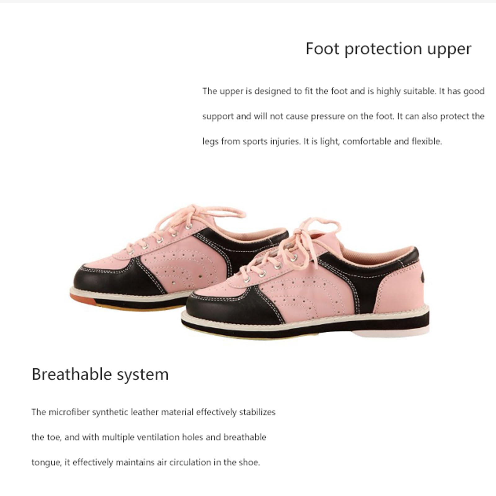 Scarpe da Bowling Donna Uomo,Scarpe da Bocce in Pelle,Scarpe da Bowling Professionali,Scarpe Sportive Moderne,Leggero E Traspirante,Resistente all'Usura Scarpa Atletica,per Uomini,Donne e Adulti.