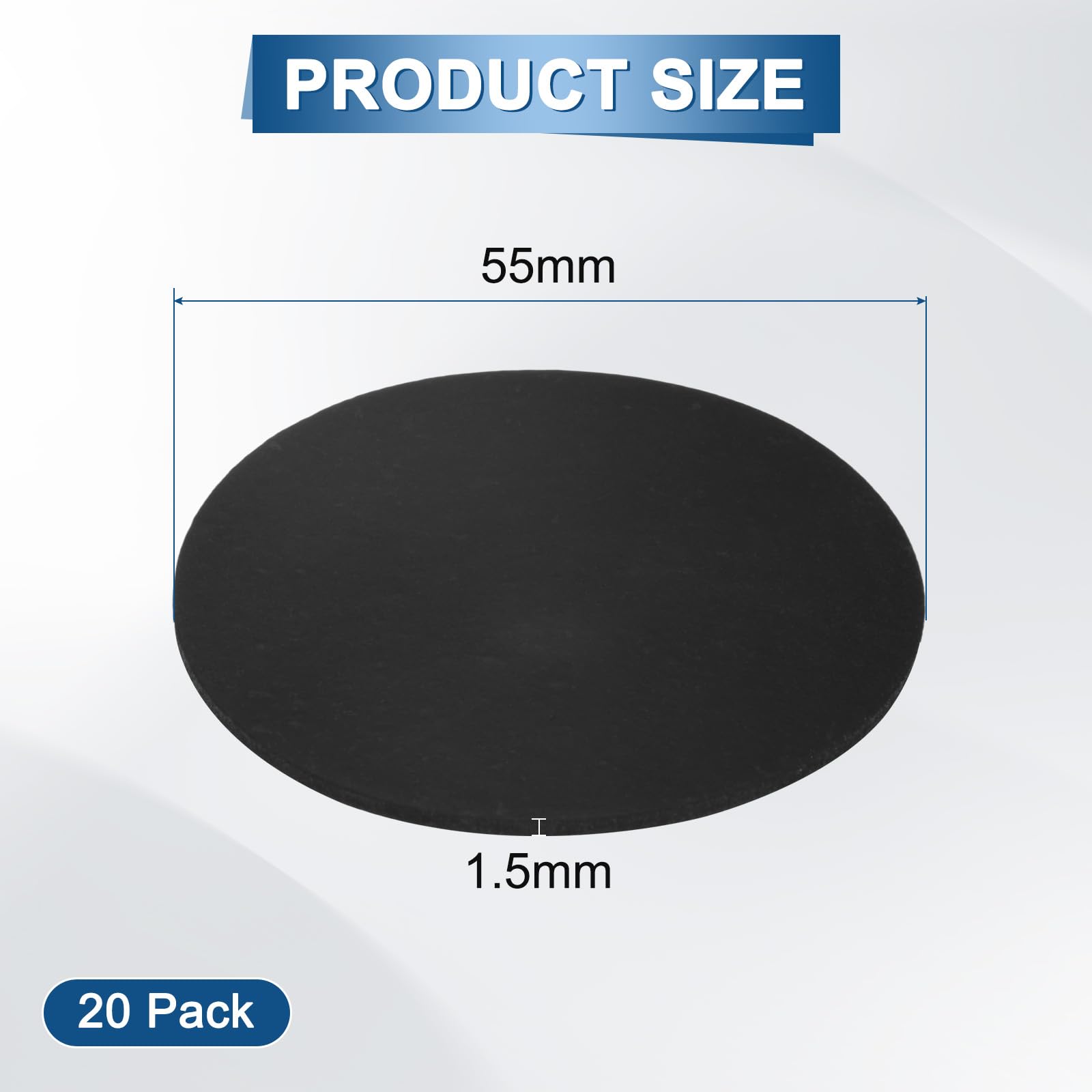 M METERXITY 20-Pack Rubber Solid Discs Washers - Image 3