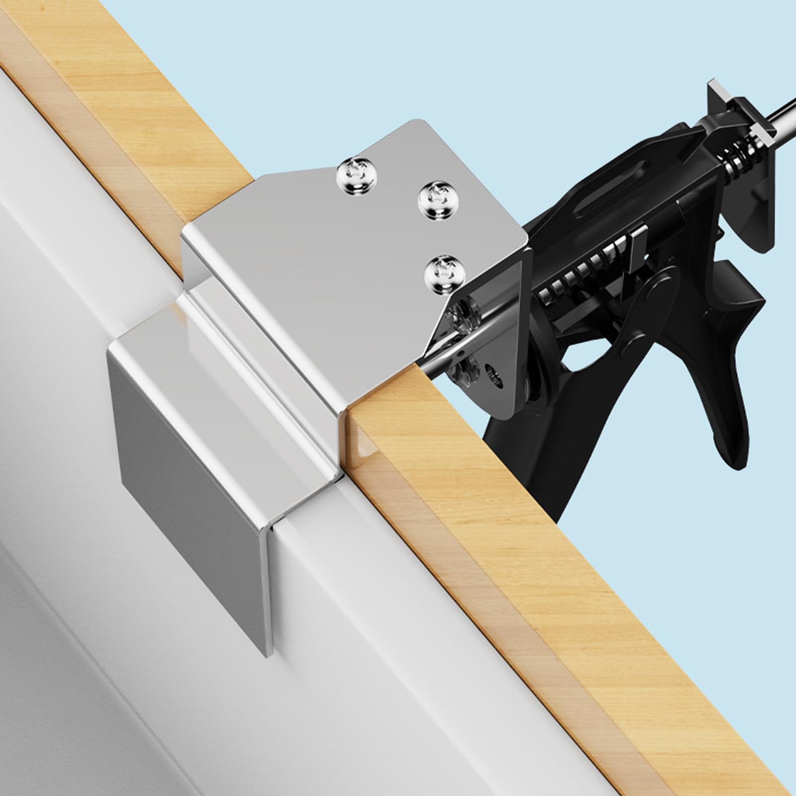 Abrazadera Rápida Para Cajón, 2PCS Abrazaderas De Instalación Frontal De Cajón Clips De Fijación De Acero Inoxidable Clips De Fijación De Abrazadera De Doble Capa En Forma De L Para Muebles