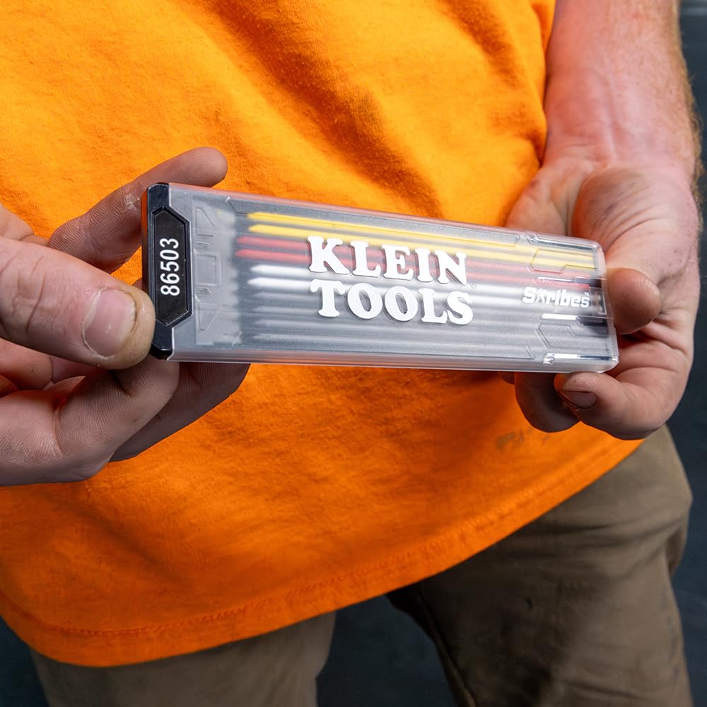 Klein Tools 86503 Skribes 2.8 mm Mechanical Carpenter Pencil Lead Refills, Assorted Color Leads for Woodworking and Construction, 10-Piece - Image 4