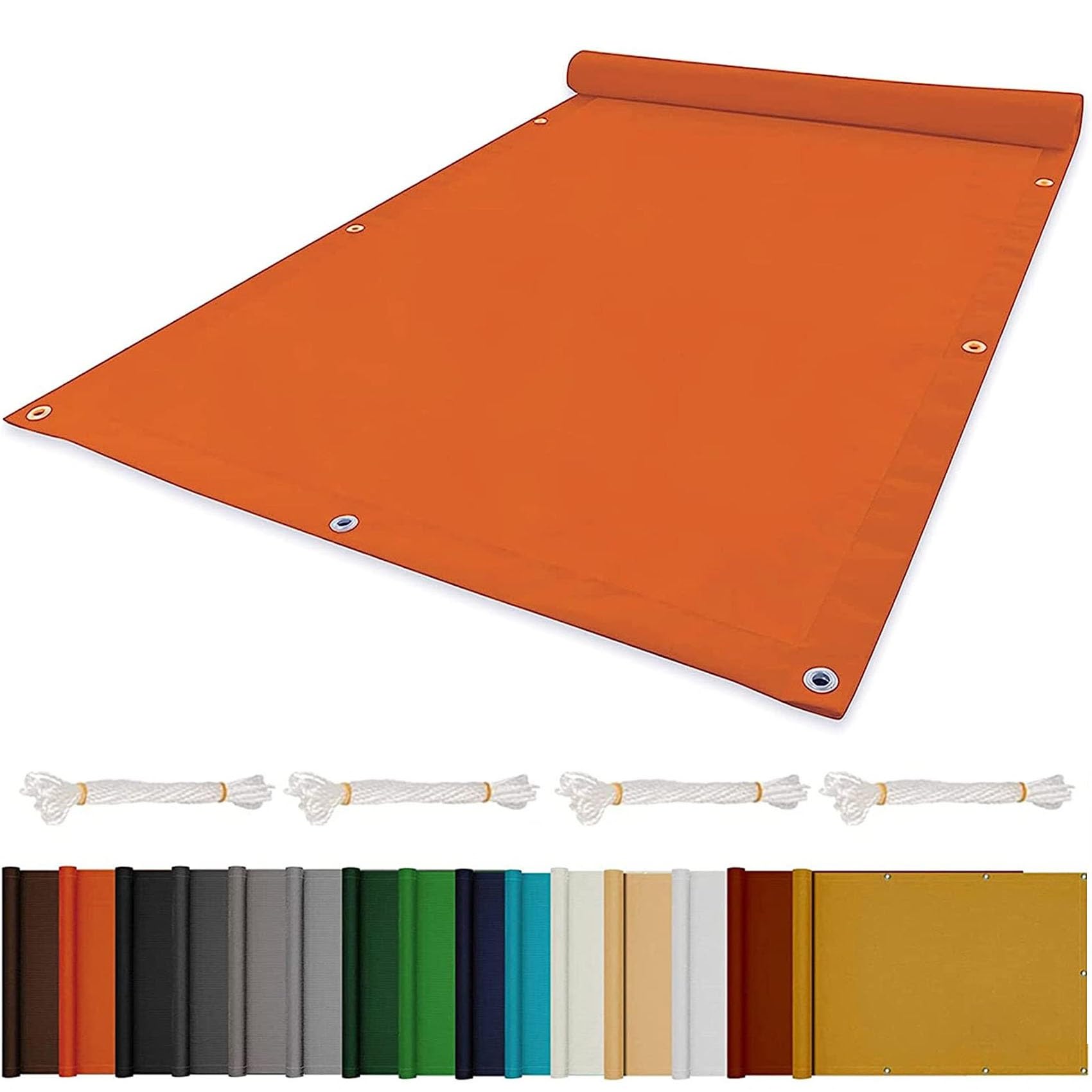 Voile d'ombrage de jardin contre le vent pour créer un coin frais