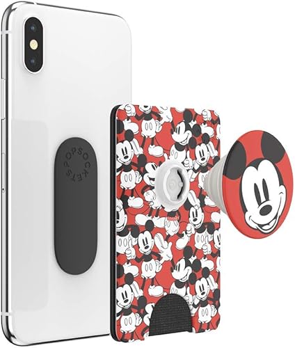 Miniatura 4 de PopSockets Cartera para teléfono con soporte expansible, tarjetero para teléfono - Mickey Classic
