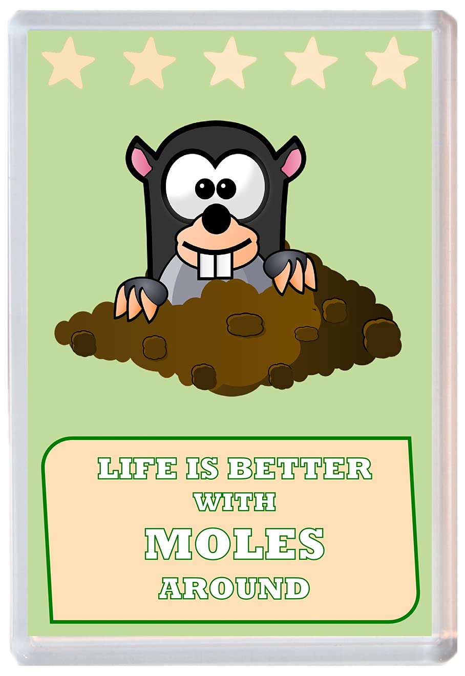 Baked Bean Store Life is Better with Moles around - 96 x 67mm Jumbo Fridge Magnet/Magnets