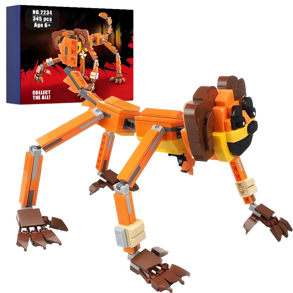 345PCS Cat Building Blocks Set, Smiling toys for kids, adults and game fans, birthday cake decorations for 3 4 5 6+ year old girls and boys. (Dog)