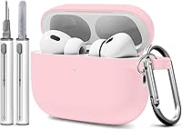 Vista 574 de Funda para AirPods Pro con kit de limpieza, funda de silicona suave para Apple AirPod Pro de 1ª/2ª generación, accesorios de funda AirPods Pro/Pro 2