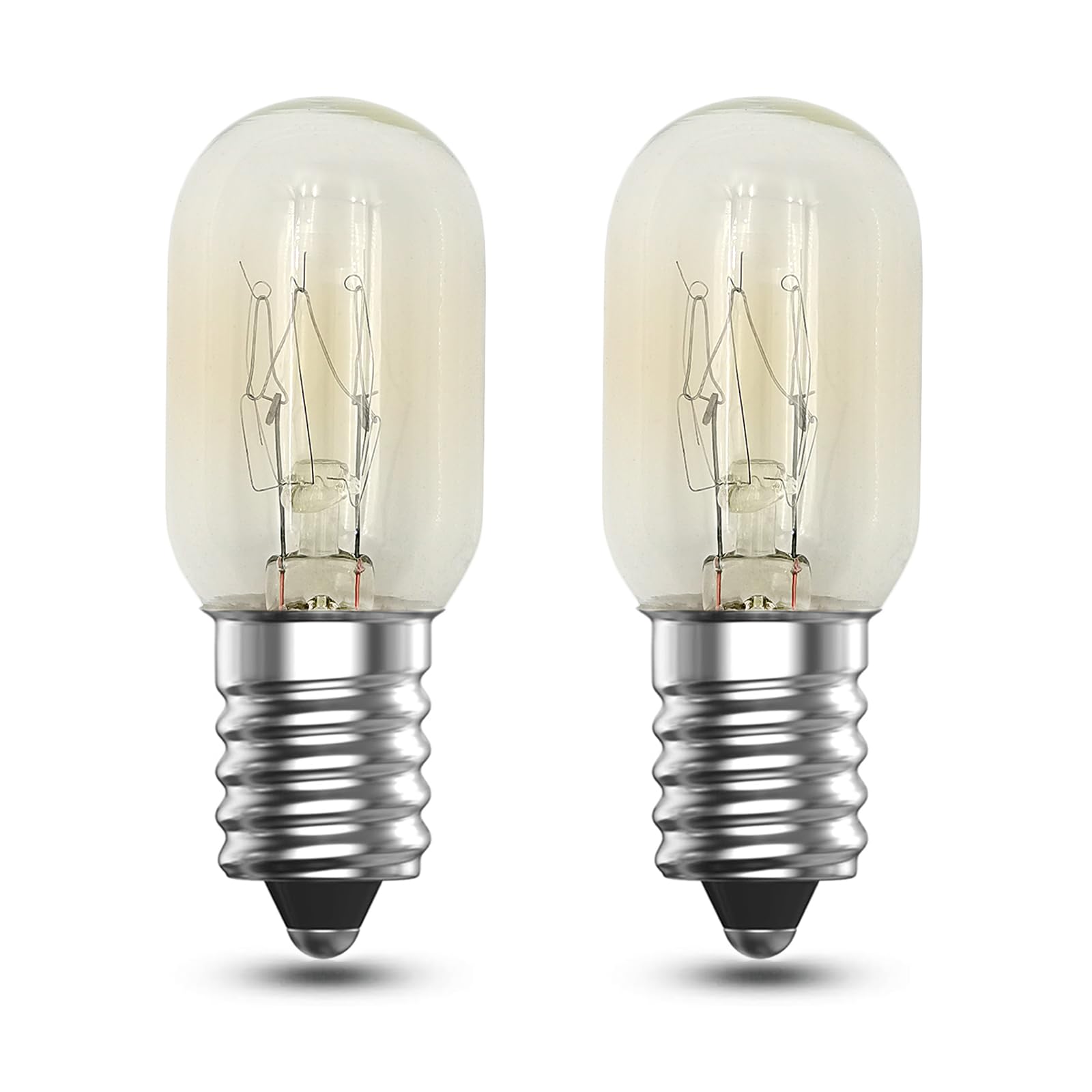 EASYIVY Bombilla Frigorifico E14, Bombilla E14 Lampara de Sal Regulable para Nevera, Máquina de Coser, Campana Extractora, 100LM, Blanco Cálid 2700K, 2 Unidad
