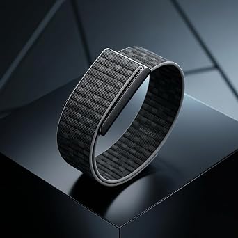 Active-Weave Loop Band/strap Compatible with Amazfit Helio Smart Tracker | Adjustable Lightweight Replacement Wristband with Integrated Metal Frame Bumper Case