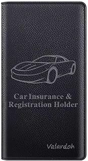 Premium Car Registration and Insurance Card Holder, Car Document Holder for Cards, Driver License & other Essential Documents
