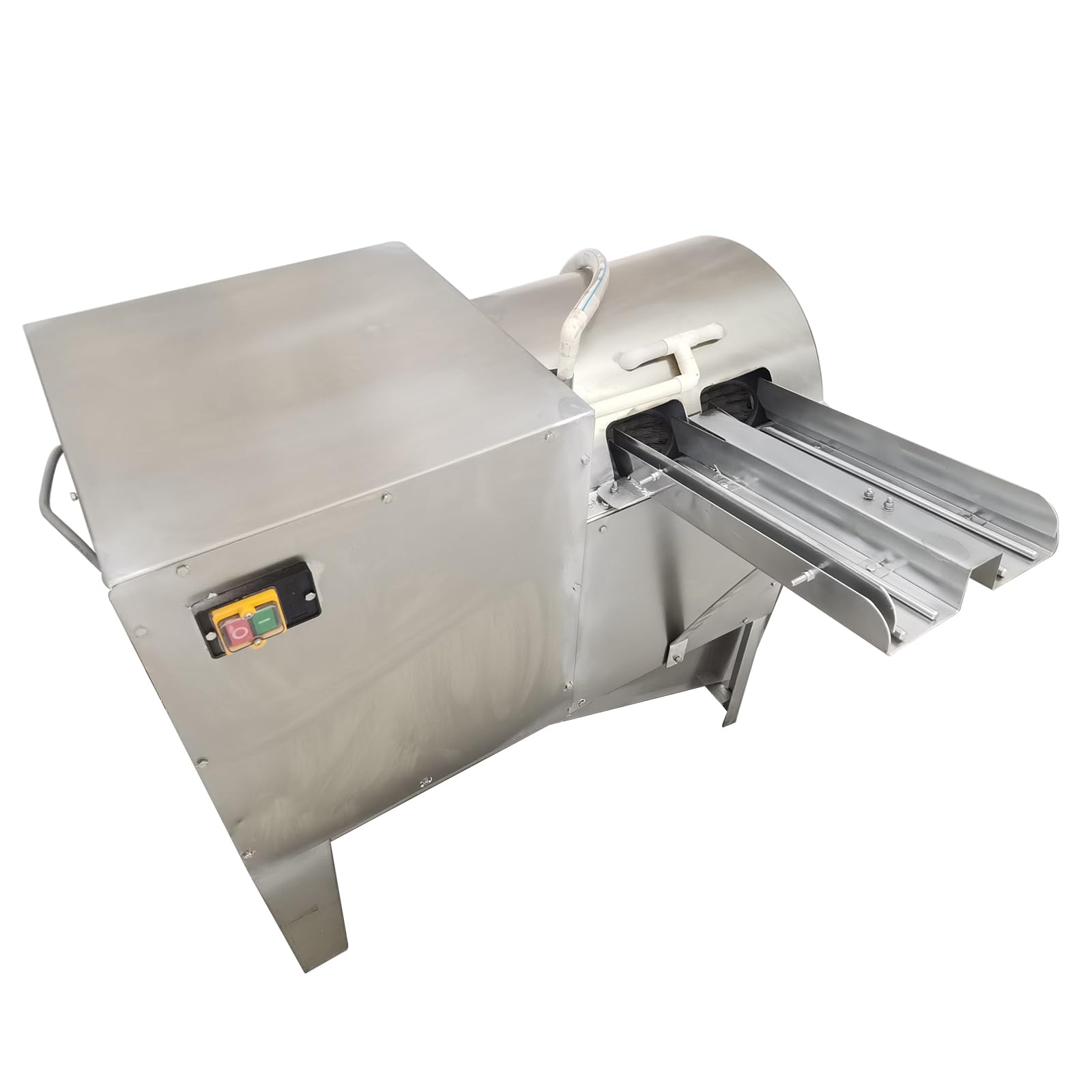 EQCOTWEA Automatic Egg Washer Machine Fresh Egg Washing Machine Electric Farm Egg Surface Cleaning Scrubber Machine Potato/Duck Egg/Goose Egg Cleaning Machine Double Row 4000 Pcs/H 110V