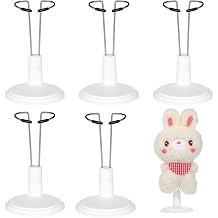 6-Pack White 15 cm Doll Display Stands