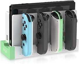 Charging Dock Compatible with Nintendo Switch & Switch OLED Model Joycons, Switch Controller Charger Dock Station for Joycon Charges up to 7pcs, Charging Stand Station for Nintendo Switch/OLED Model