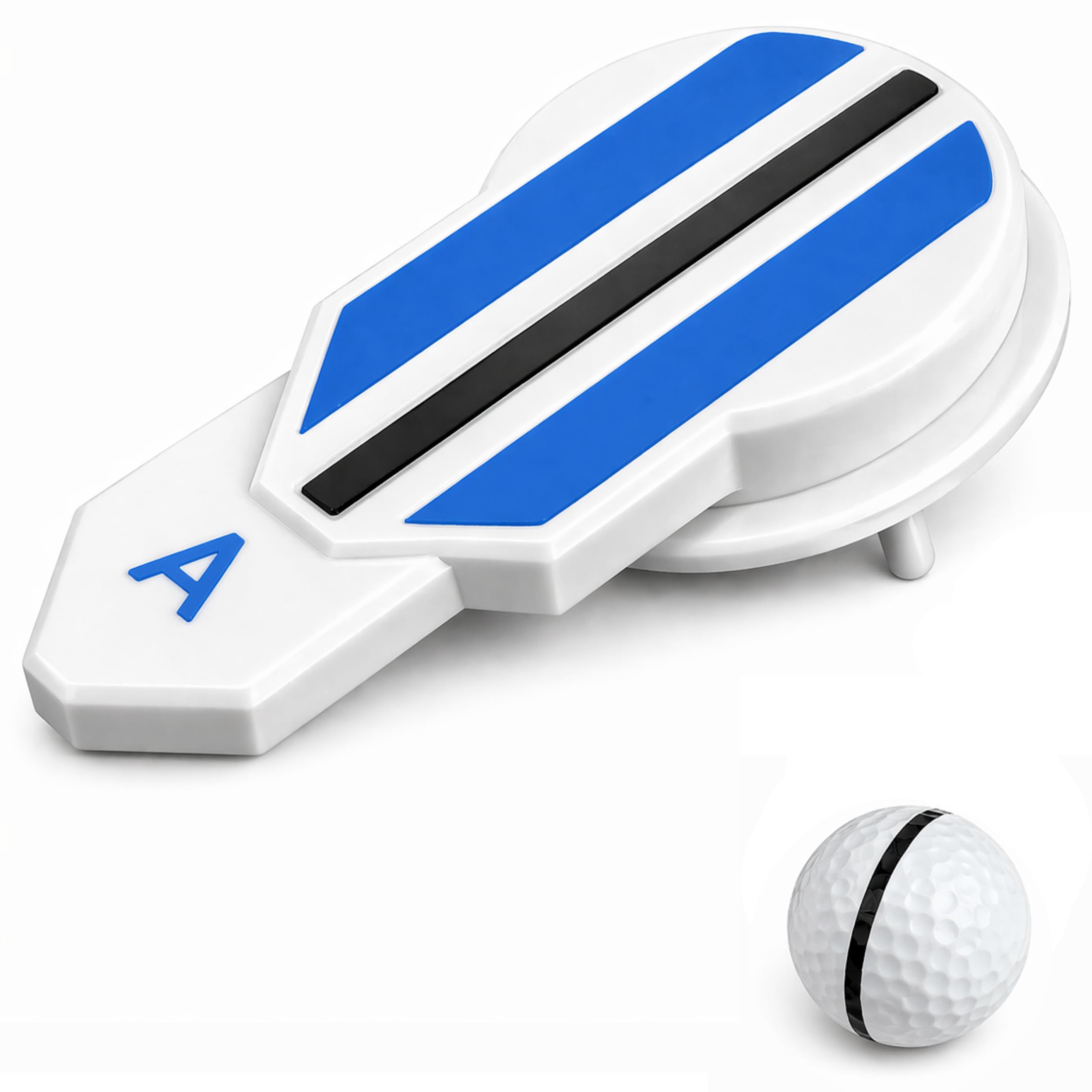 Fraser Fitness Golf Ball Alignment Marker Tool – 360° Rotating Golf Ball Markers for Putting Green, Golf Ball Line Marker, Golf Marker & Golf Accessories for Putting Aid, Faster Aim and Setup