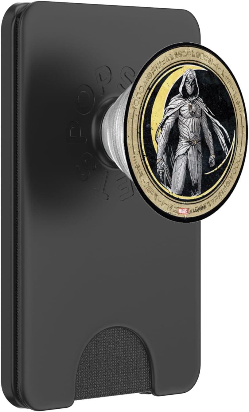 Marvel Moon Knight Crescent Egyptian Hieroglyphs PopSockets PopWallet for MagSafe