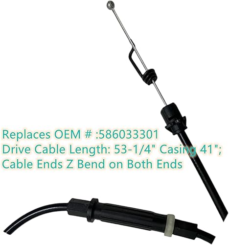 Miniatura 2 de 586033301 Cable de control de accionamiento para tractor de cortacésped Husqvarna HU675AWD HU625AWD
