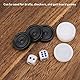 Schwarzweiss Backgammon Schach Plastikbackgammon Kontrolleure scherzt Kinderspielzeug Durchmesser 22mm